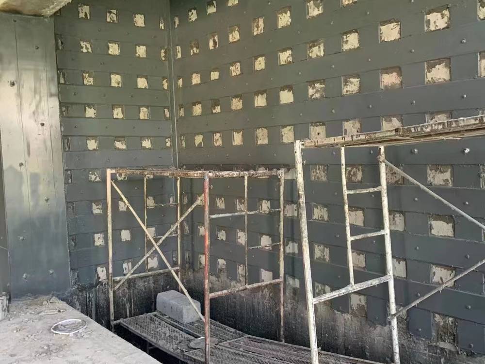 贵港某轮胎厂剪力墙楼板粘钢加固